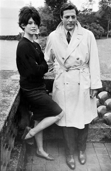 Brigitte Bardot and Marcello Mastroianni