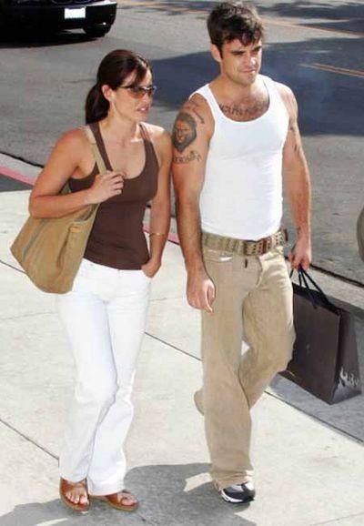 Robbie Williams and Valerie Cruz
