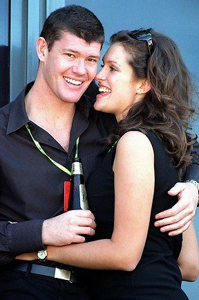 Kate Fischer and James Packer