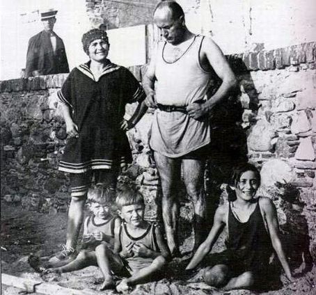 Benito Mussolini and Donna Rachele Guidi