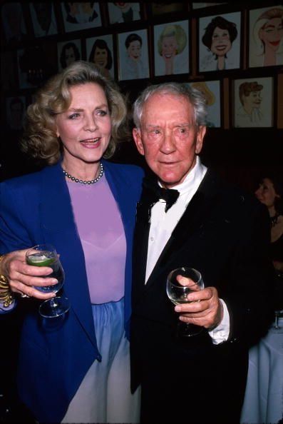 Lauren Bacall and Burgess Meredith