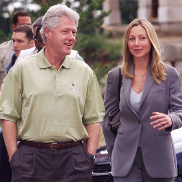 Bill Clinton and Belinda Stronach
