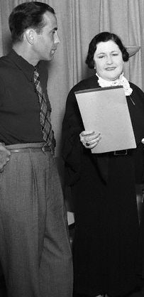 Humphrey Bogart and Louella Parsons