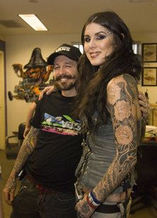 Kat Von D and Oliver Pecker