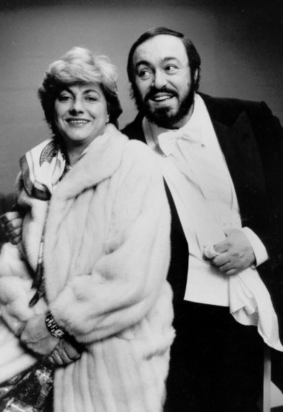 Luciano Pavarotti and Adua Veroni