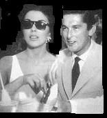 Joan Collins and Robert Evans