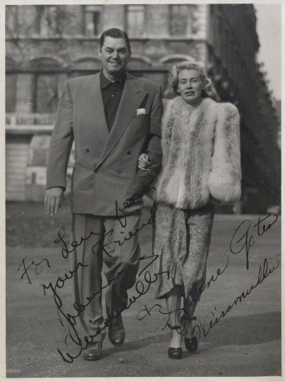 Johnny Weissmuller and Ailene Gates