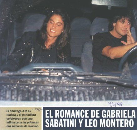 Leo Montero and Gabriella Sabatini
