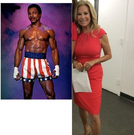 Kathie Gifford and Carl Weathers