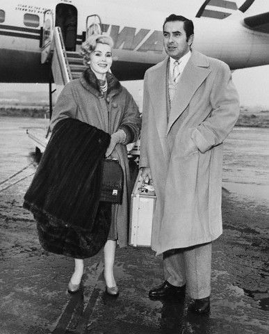 Tyrone Power and Zsa Zsa Gabor