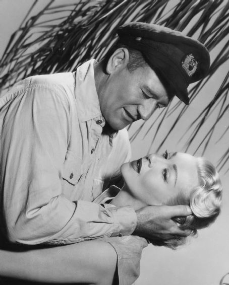 Lana Turner and John Wayne