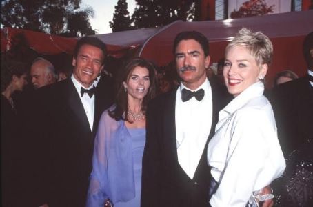 Sharon Stone and Arnold Schwarzenegger