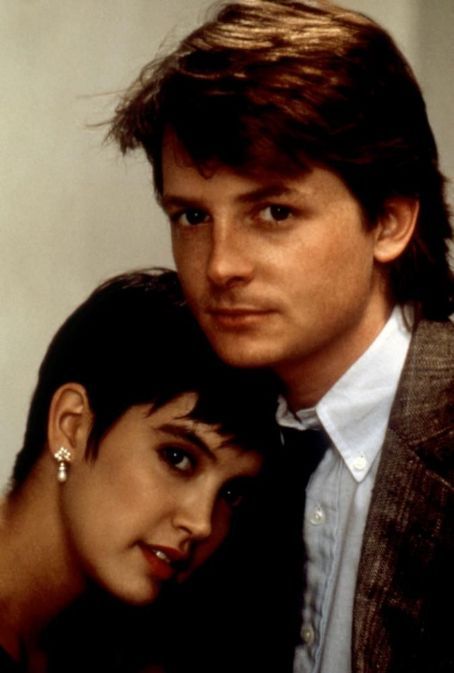 Michael J. Fox and Phoebe Cates