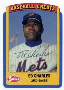 Ed Charles Autograph on a 1990 Swell (#123)