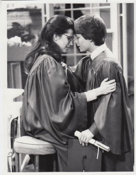 Daphne Zuniga and Michael J. Fox