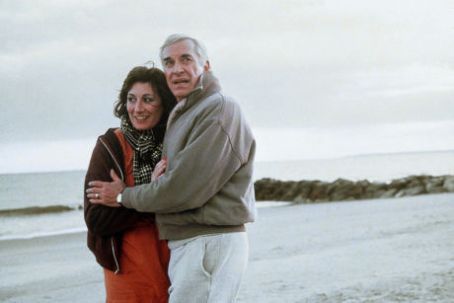 Anjelica Huston and Martin Landau