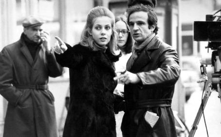 Francois Truffaut and Claude Jade