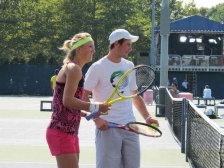 Victoria Azarenka and Sergei Bubka (tennis)