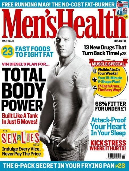 Vin Diesel Men S Health Magazine May 2011 Cover Photo United Kingdom