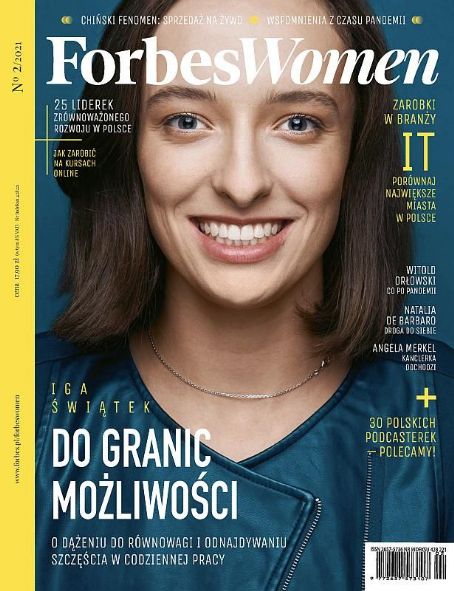 Iga Świątek, Forbes Magazine May 2021 Cover Photo - Poland