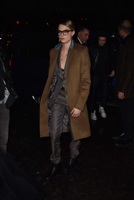 Cara Delevingne – Arriving at Cavier Kaspier Restaurant in Paris | Cara