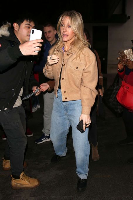 Ellie Goulding – Arriving for a BBC 1 Live Lounge Performance in London