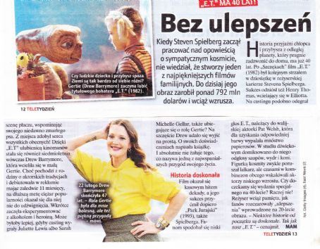 E.T. the Extra-Terrestrial - Tele Tydzień Magazine Pictorial [Poland] (25 February 2022)