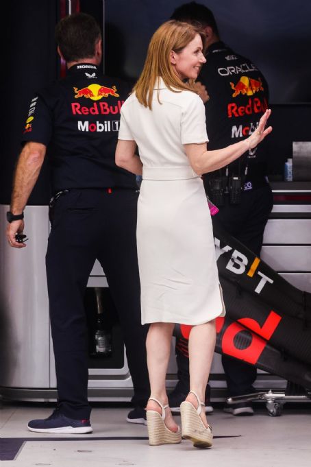 Geri Halliwell and Christian Horner at F1 Grand Prix of Monaco at Circuit de Monaco