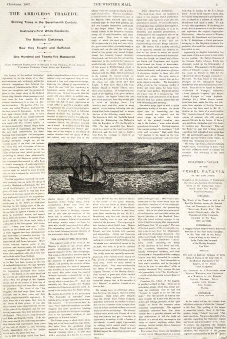 The Abrolhos tragedy