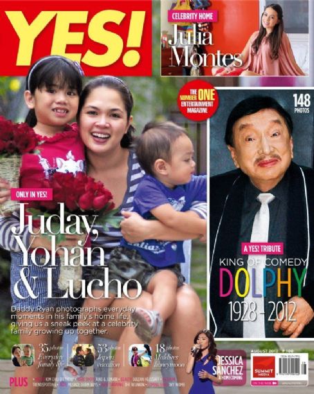 Judy Ann Santos, Dolphy, Yes! Magazine August 2012 Cover Photo ...