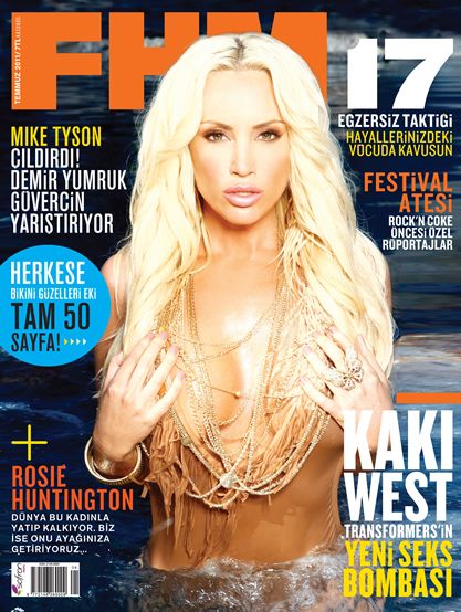 Kaki West Fhm Magazine July 2011 Cover Photo Turkey