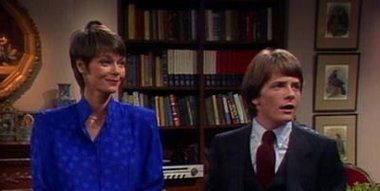 Carolyn Seymour and Michael J. Fox