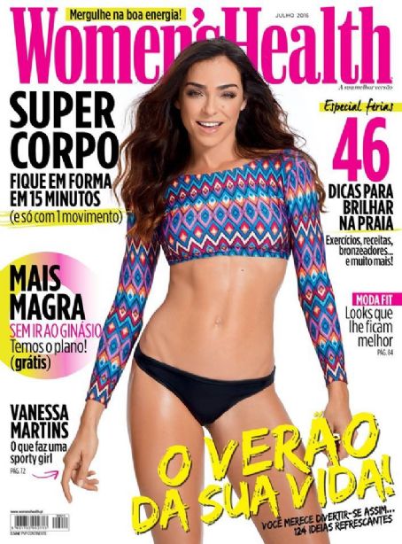 Vanessa Martins Women S Health Magazine July 2016 Cover Photo Portugal