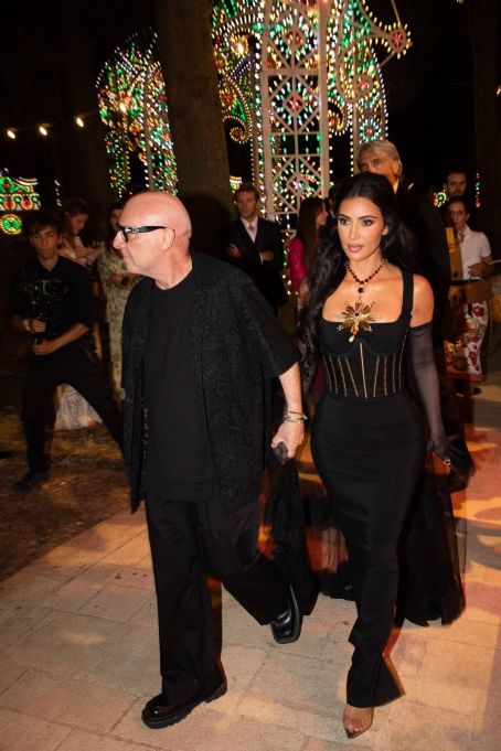 Kim Kardashian – With Kris Jenner on Dolce and Gabbana’s Alta Moda