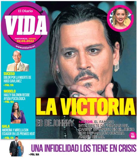 Johnny Depp - El Diario Vida Magazine Cover [Ecuador] (2 June 2022)