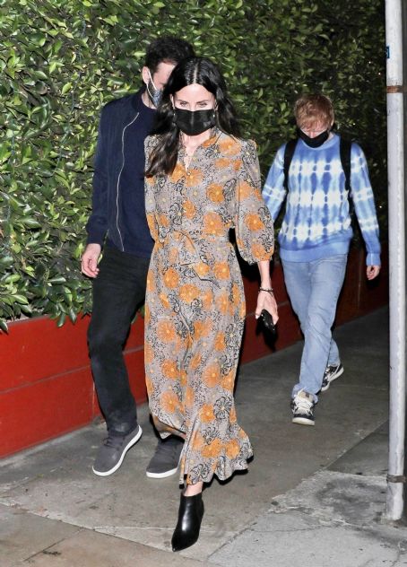 Ed Sheeran – With Courteney Cox seen leaving Giorgio Baldi restaurant