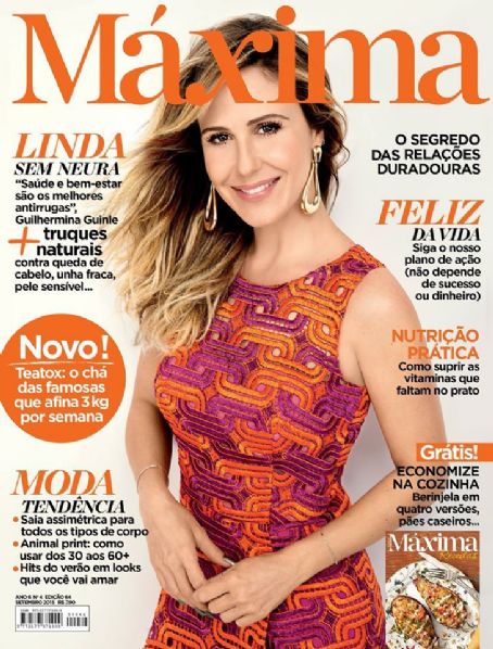 Guilhermina Guinle, Maxima Magazine September 2015 Cover Photo - Brazil