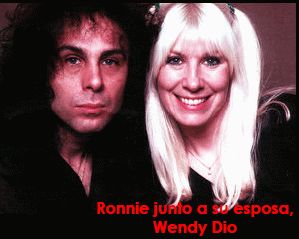 Ronnie James Dio and Wendy Dio