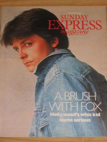 Michael J Fox Sunday Express Magazine Magazine 28 January 1990 Cover Photo United Kingdom