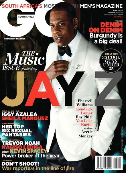 Jay-Z, GQ Magazine May 2014 Cover Photo - South Africa