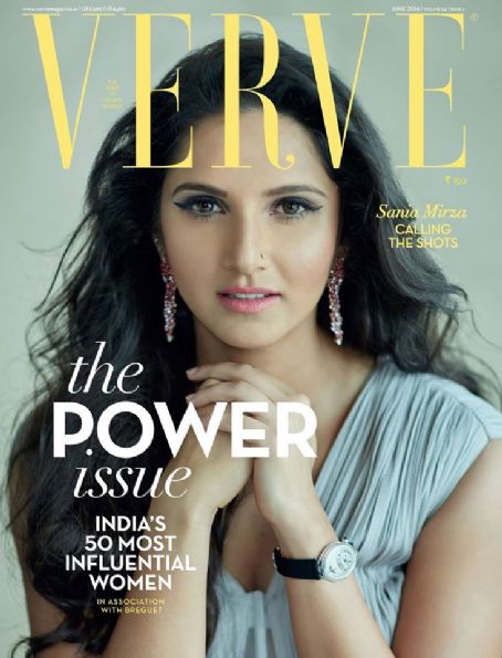 Sania Mirza Verve Magazine June 2016 Cover Photo India
