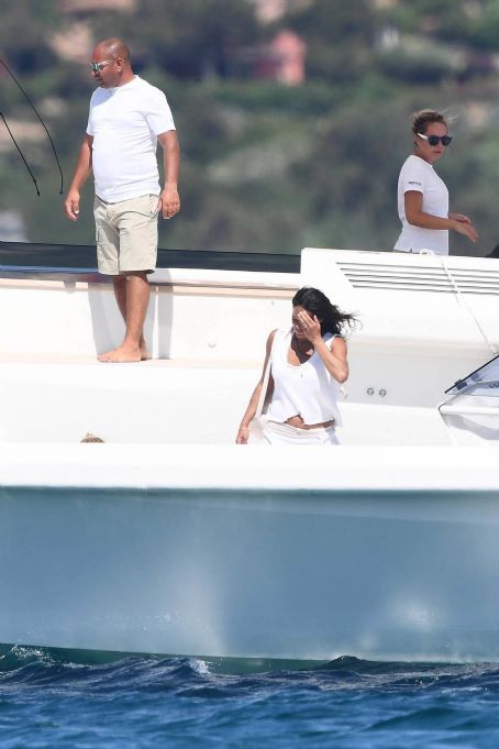 Michelle Rodriguez – Enjoying holidays on a yacht in Porto Cervo