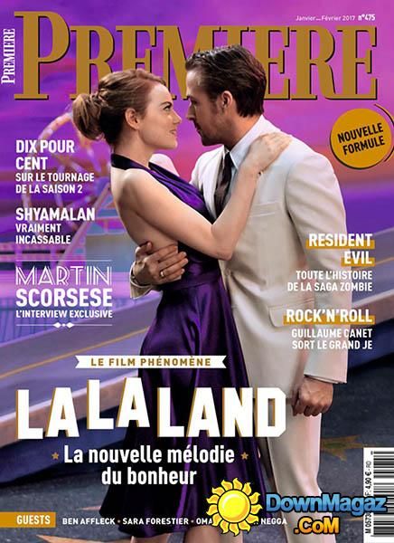 Ryan Gosling - Premiere Magazine Cover [France] (11 January 2017)
