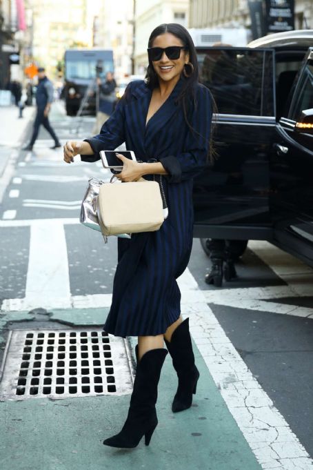 Shay Mitchell – Arrives at the launch of her new travel accessory brand in NYC