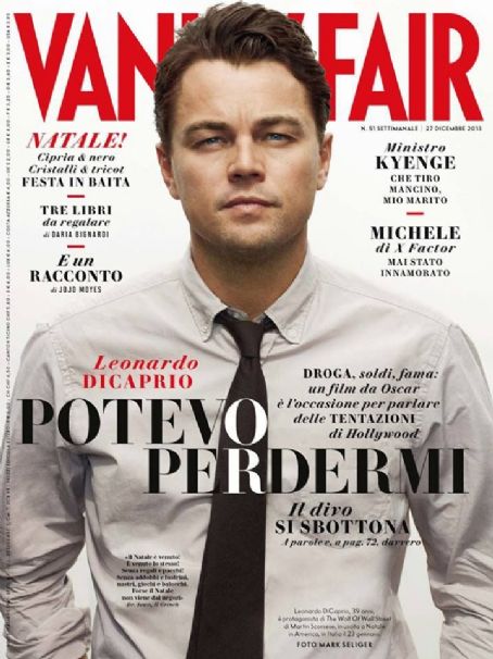 Leonardo DiCaprio, Vanity Fair Magazine 27 December 2013 Cover Photo ...