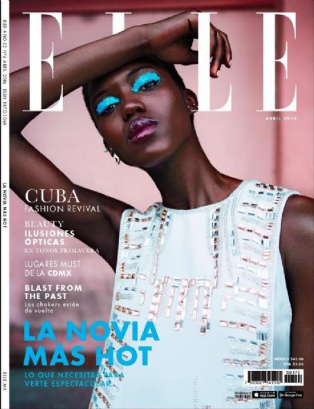 Alima Fofana, Elle Magazine April 2016 Cover Photo - Mexico