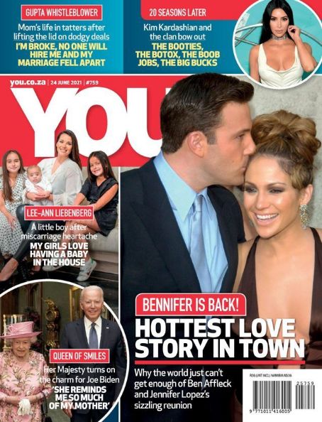 Ben Affleck and Jennifer Lopez - You Magazine Cover [South Africa] (24 June 2021)