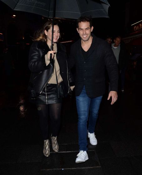 Kelly Brook and Jeremy Parisi – Leave Global Radio Studios in London