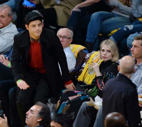 Lucy Boynton and Rami Malek – Washington Wizards and Los Angeles Lakers