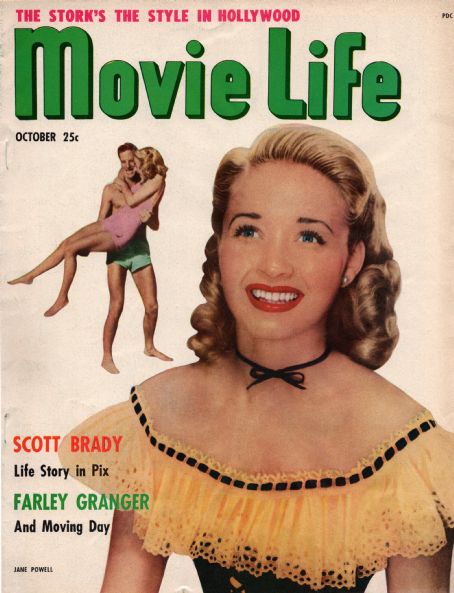 Jane Powell, Movie Life Magazine October 1950 Cover Photo - United States